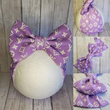 Load image into Gallery viewer, Lavender L.V Headwrap &amp; Bows
