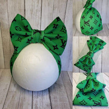 Load image into Gallery viewer, Green L.V Headwrap &amp; Bows
