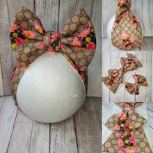 Load image into Gallery viewer, GG Floral Headwraps &amp; Bows
