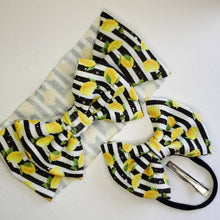 Load image into Gallery viewer, Lemon Baby Bows, Lemon Girl Bows, Lemon &amp; Stripes Girl Bows
