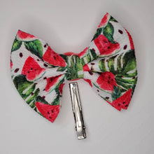 Load image into Gallery viewer, Watermelon Girl Bows, Watermelon Girl Headbands
